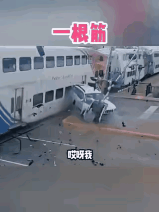 这大哥你是真一根筋，非得被火车撞吗？