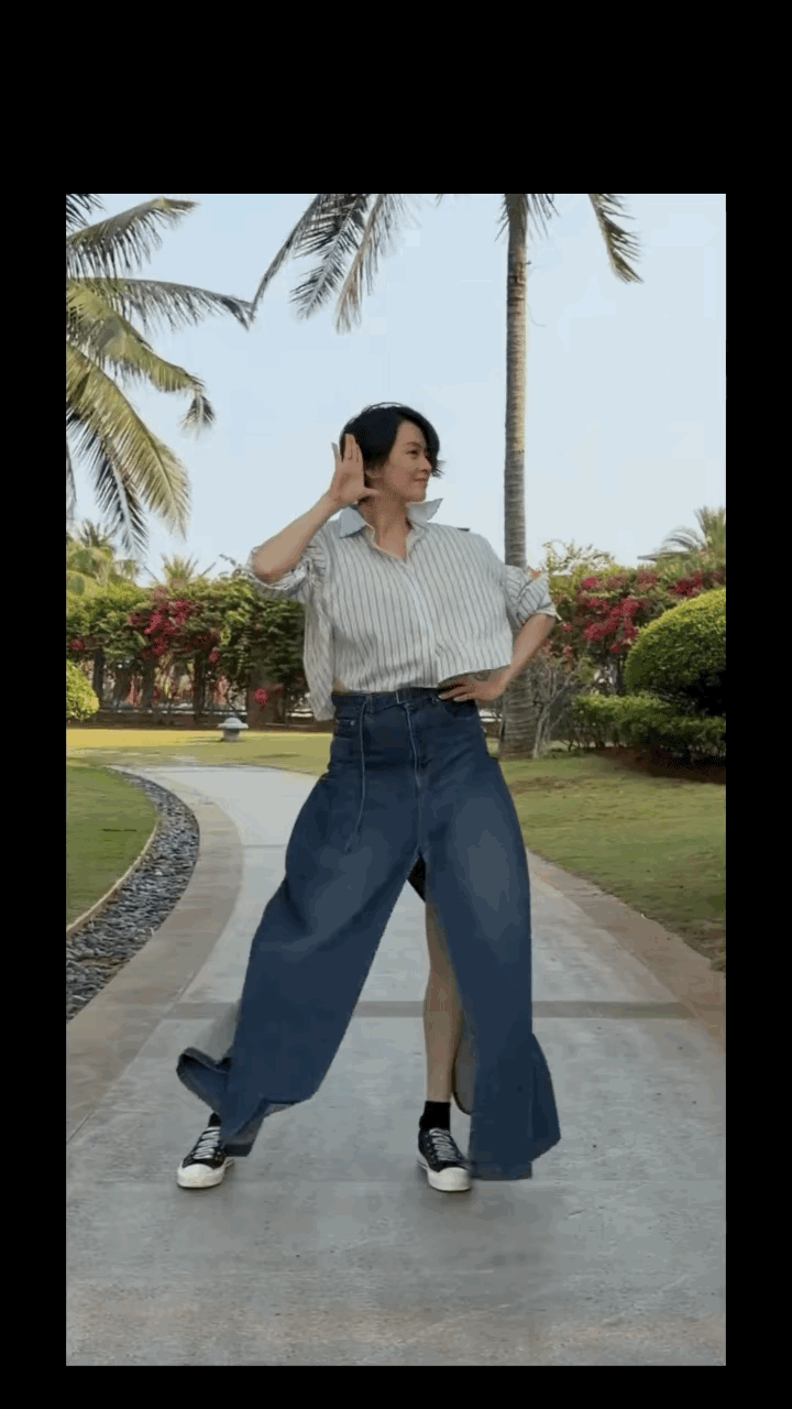 梁咏琪的裙子太不像话了，既没有裙子防走光，又没有阔腿裤方便，意义何在～