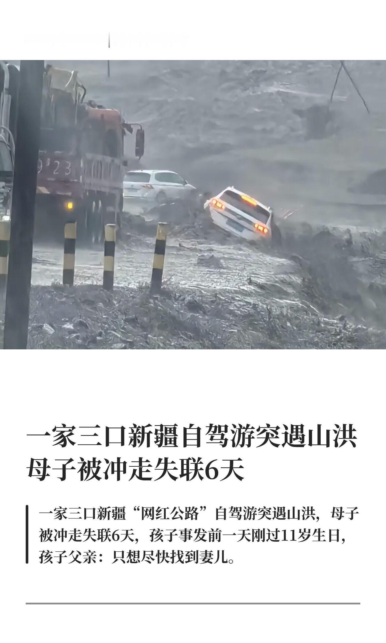 6月28号，江苏的王先生一家三口在新疆自驾游，走的是S101"网红公路"。车开到