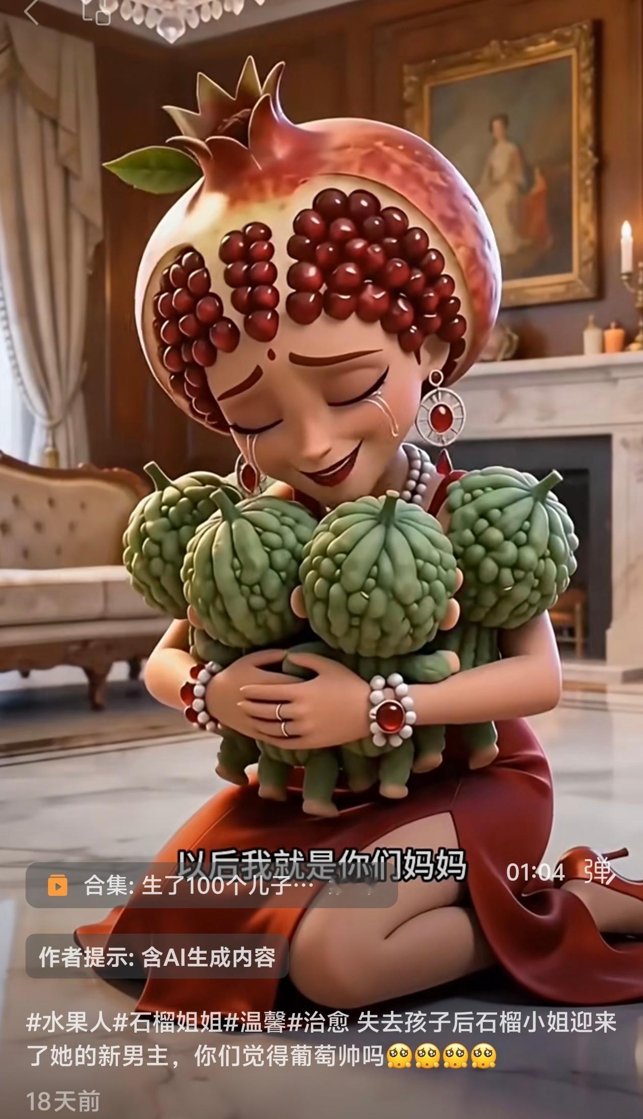 AI脸生理性厌恶Ai脸AI水果短剧真的好尴尬好无聊啊