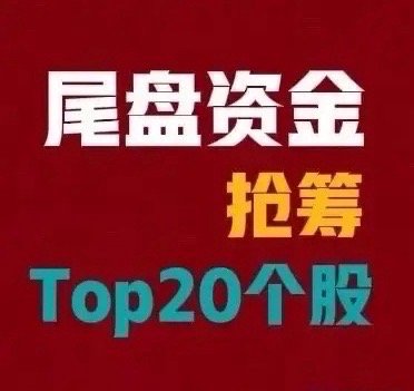 25月25日A股尾盘30分钟资金抢筹TOP20个股名单：1.中芯国际—尾