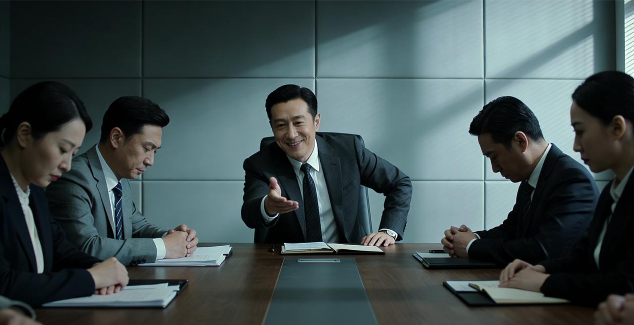 会议室里，经理让大家提意见。没人说话。空气凝滞得像要结冰。“大胆说嘛，都是为