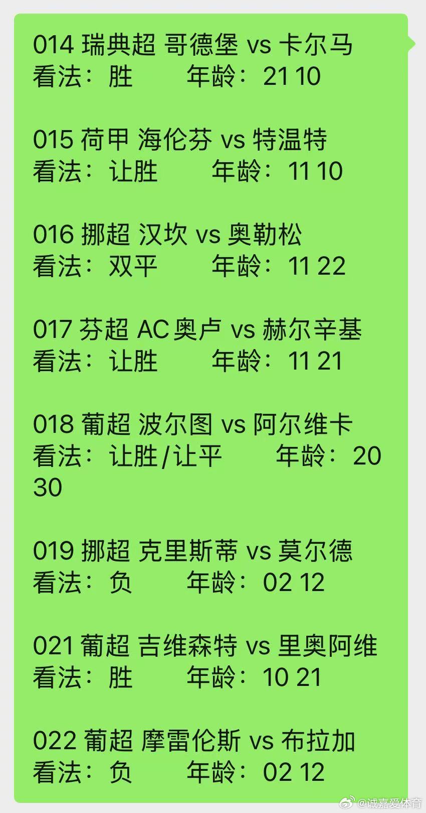 8月9日诚嘉今晚组合扫盘014瑞典超哥德堡vs卡尔马看法：胜