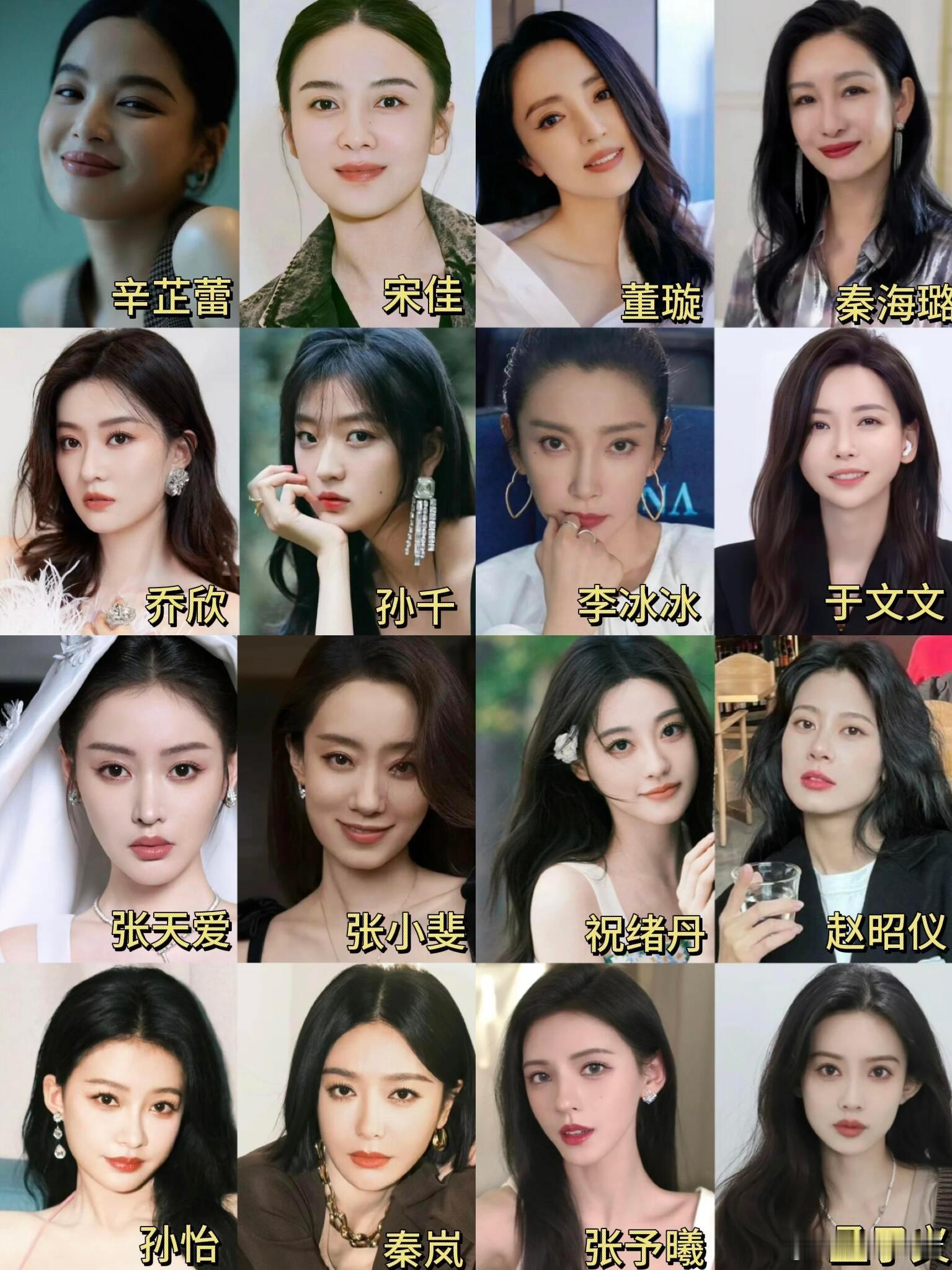 东北女明星，你最爱哪一个一方水土养一方人，长相真的也有地域感，宋佳，秦岚，辛芷