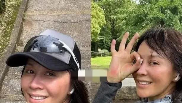58岁的刘嘉玲户外晨跑，穿紧身裤不遮臀部，网友：还真没一点老人样​​​