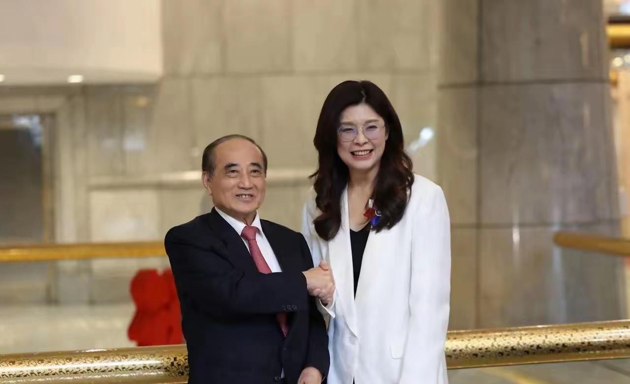 访陆返台第三天，国民党主席郑丽文今天（15日）上午率领副主席李乾龙、智库副董事长