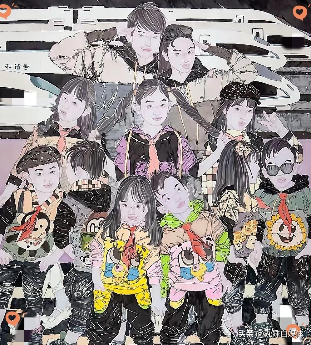 特地查了一下，这个清华美院刘翔鹏博士的其他作品，真的是一幅比一幅雷人，朝气蓬勃的