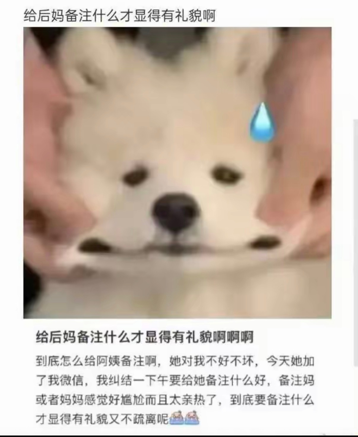 给后妈备注什么才显得有礼貌呢？​​​