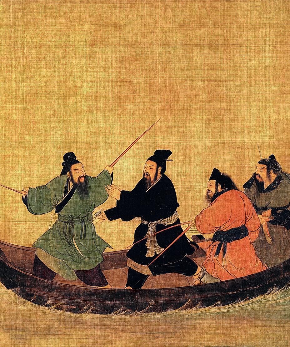 宋朝时，梁山泊强盗土匪聚集，民不聊生；官兵围剿，但水陌纵横，贼人来去无踪，根本
