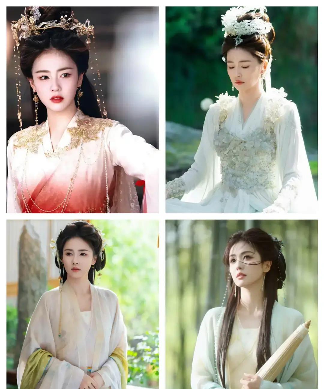 播放量破亿却嫌现代装违和白鹿这张脸，古装剧真吃定了。鹅蛋脸杏仁眼，眉骨带棱