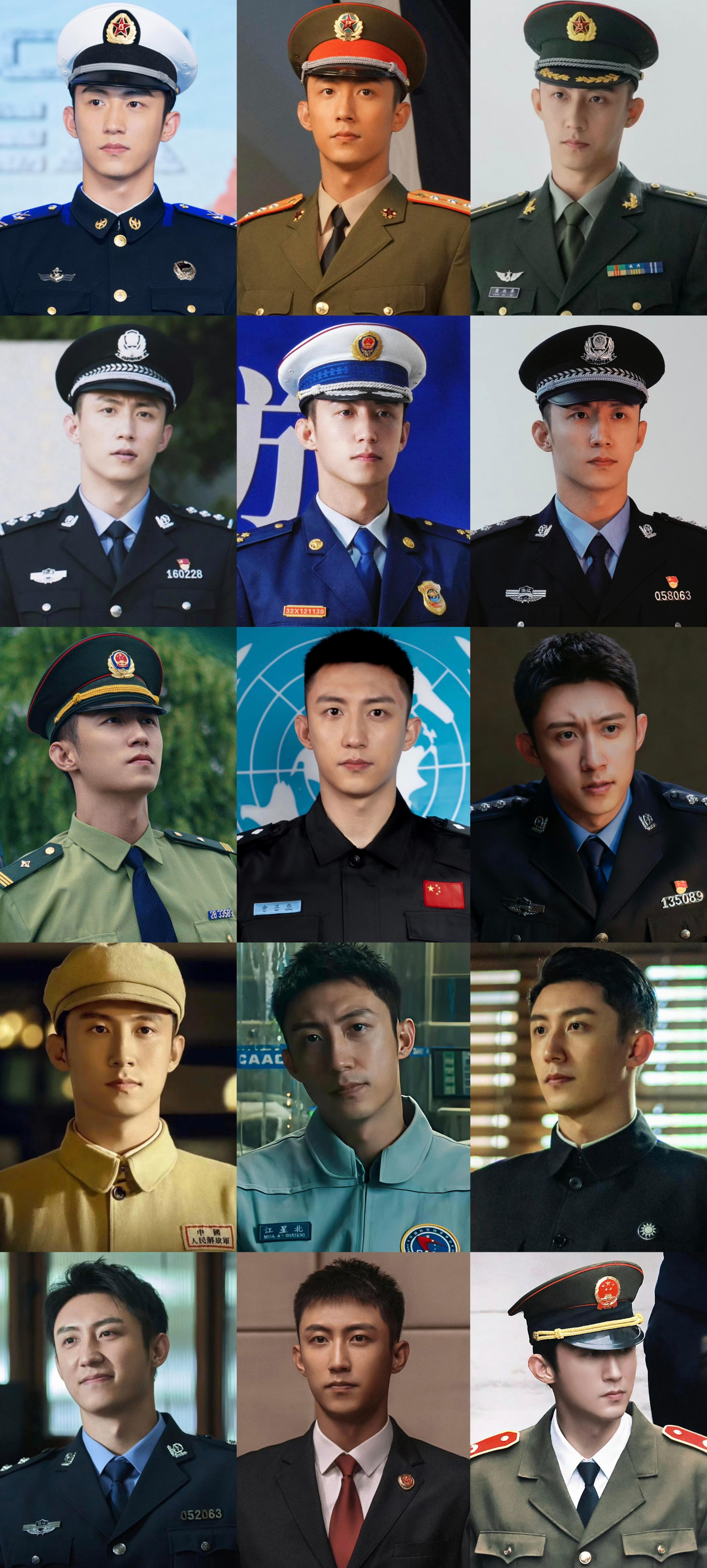 哈哈哈，逛📕看到这张图，每次都要被震撼一下，黄景瑜简直是制服控的天菜