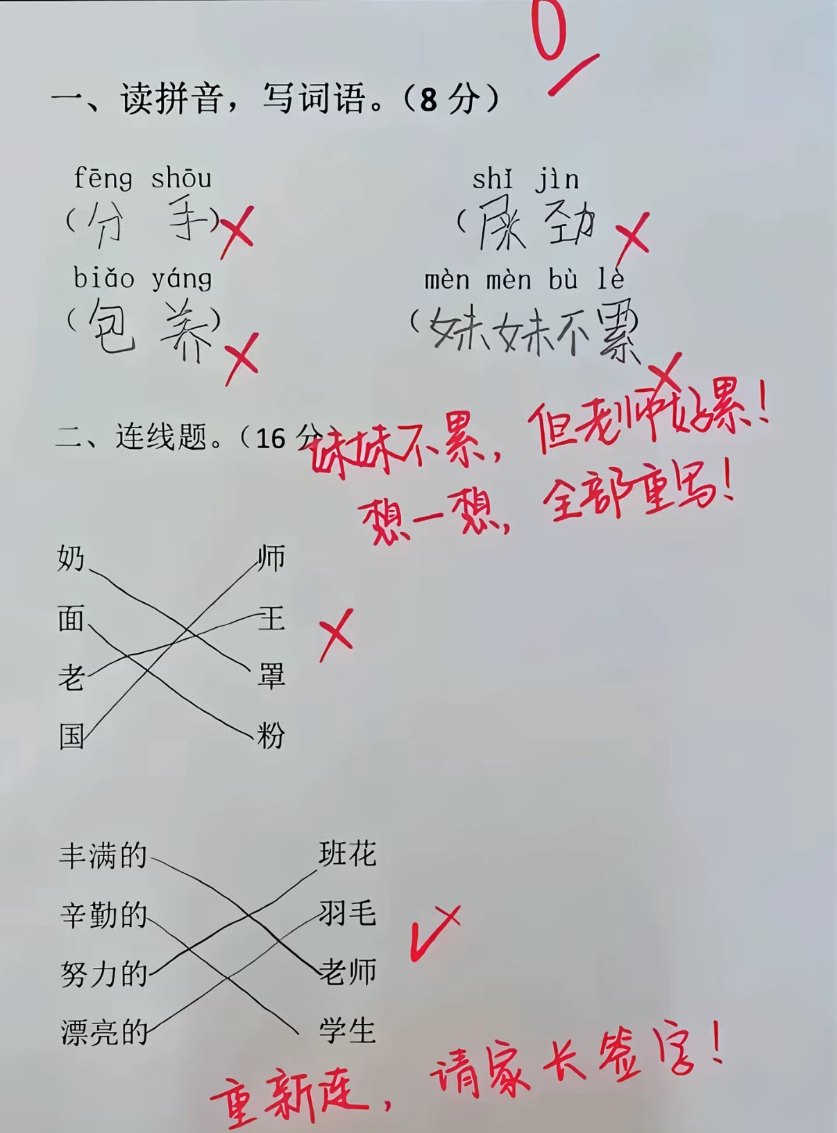 这是出题的人有问题，故意带偏学生，我感觉连线没啥问题哇