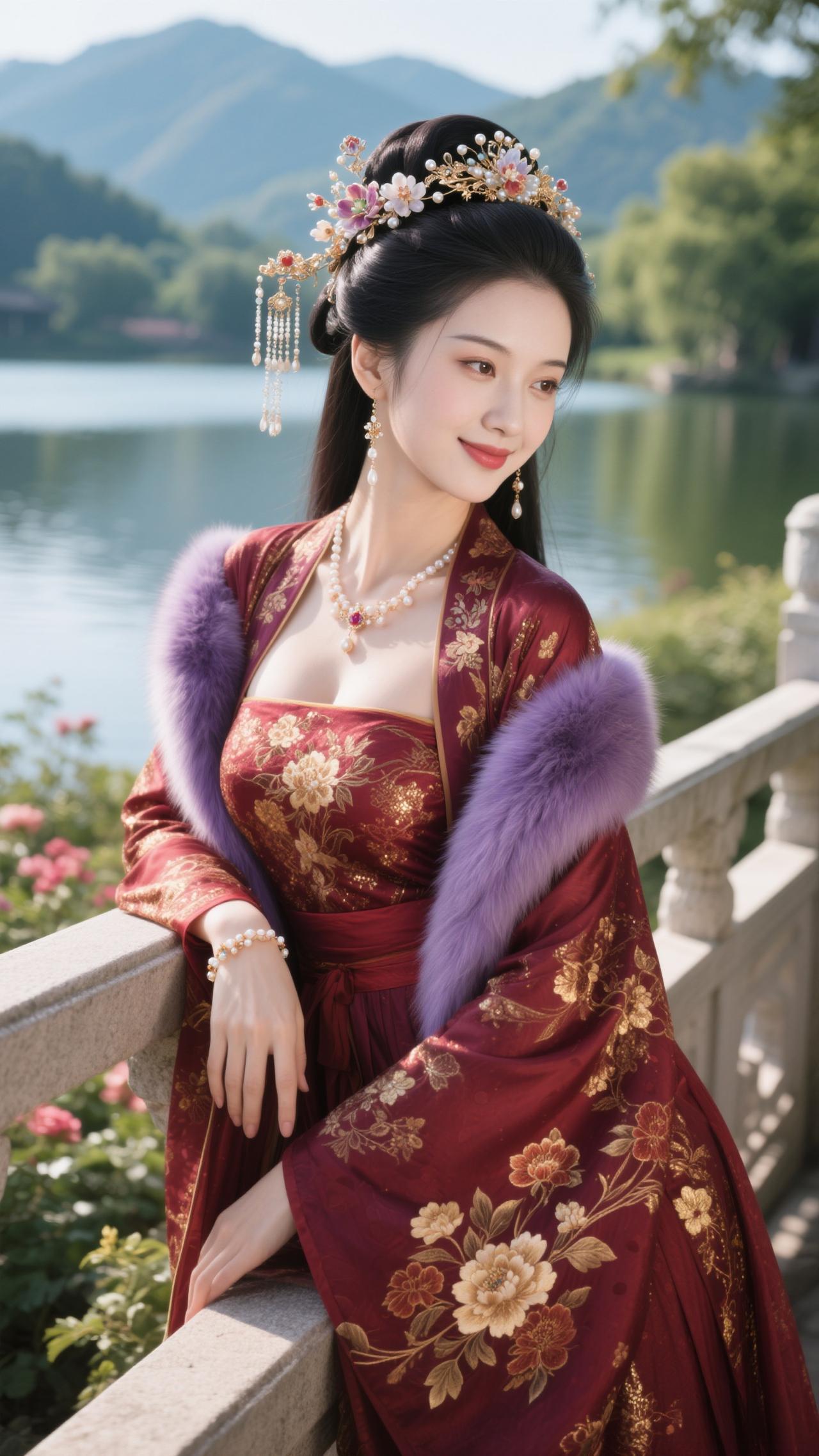 一襟春色醉红颜，闲数流莺、飞过柳丝边。汉服古装国风古韵原创古风计划古风