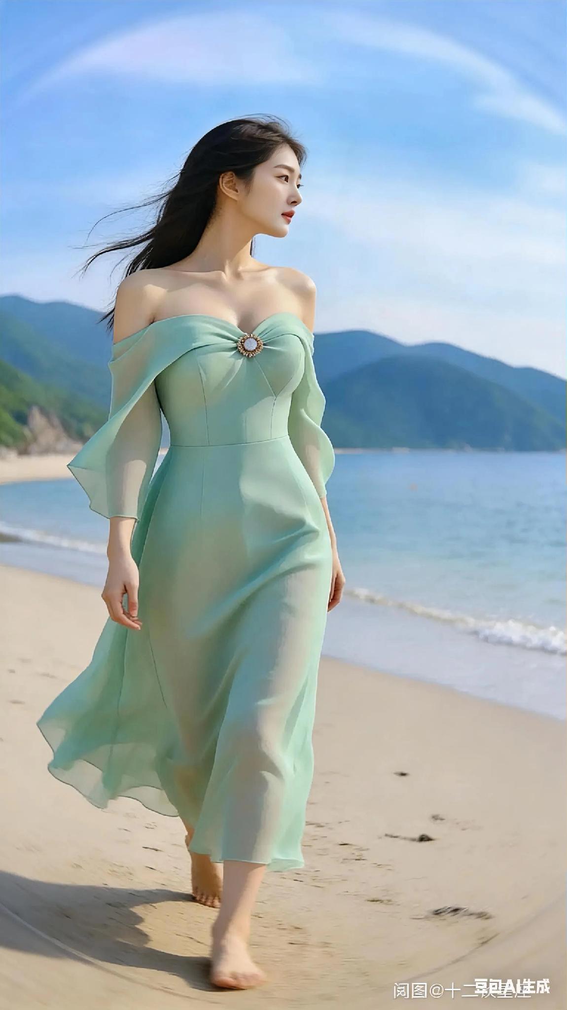 轻盈的纱裙，如晨雾般飘渺，让你的每一步都散发着仙气。迷人的曲线，绝美的线条，