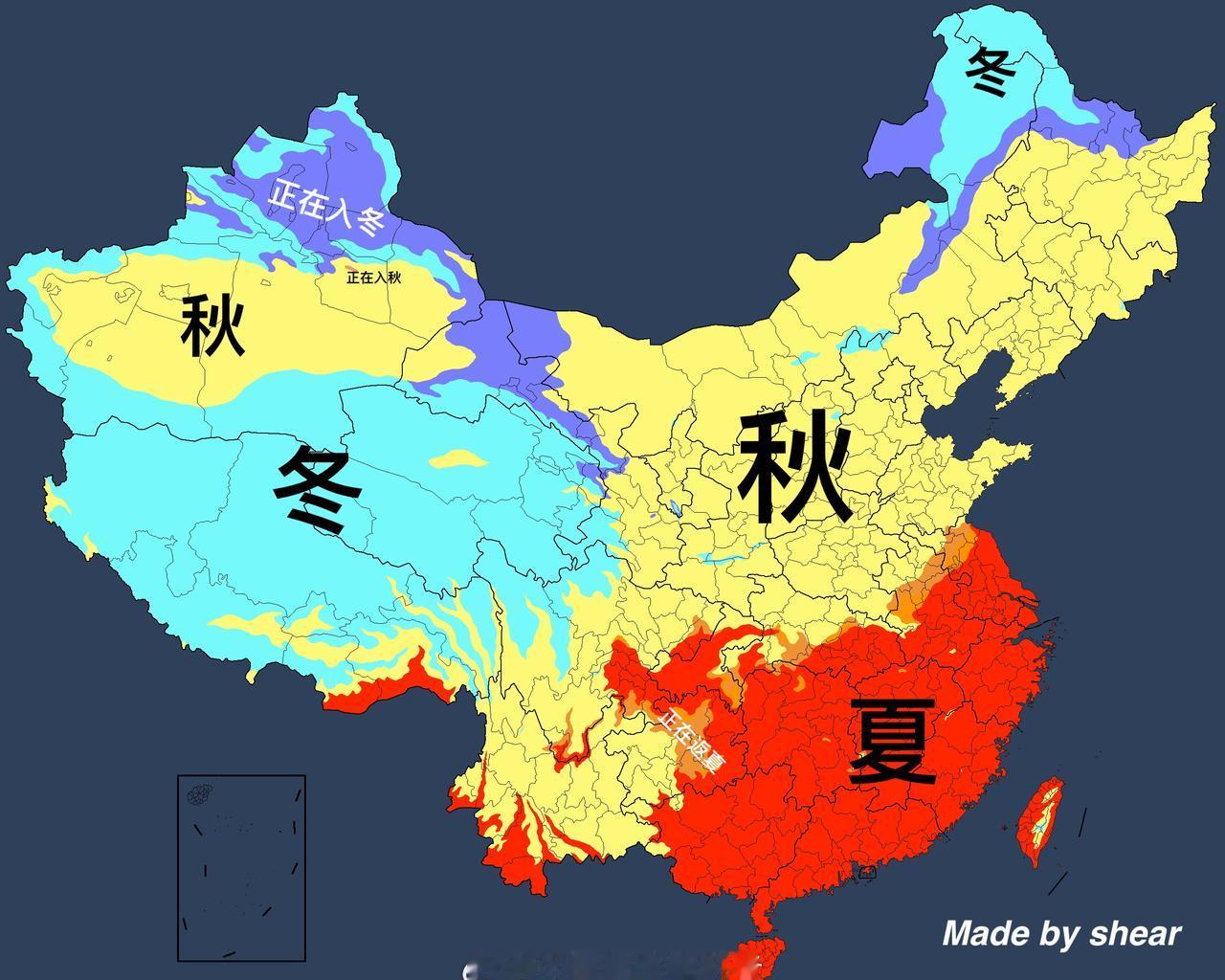 今天是寒露节气，往年这个时候全国大部应该是秋高气爽的好天气，但10月以来南方秋老