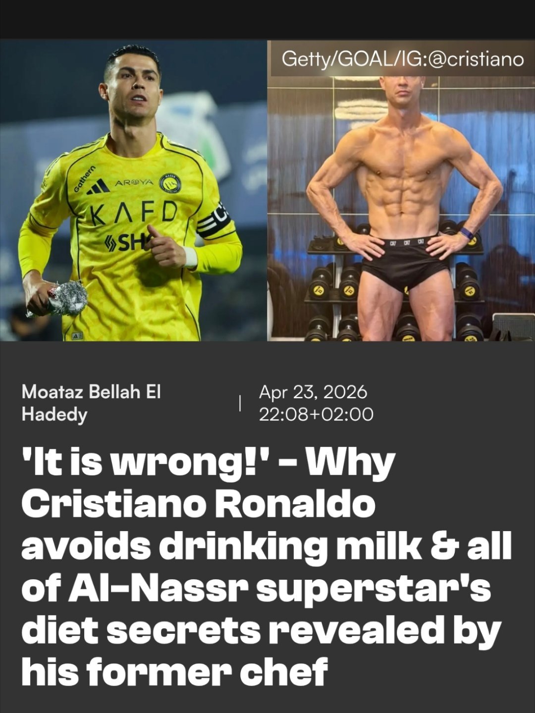 C罗不喝牛奶¹这种世界级大名人的错误言论，肯定影响力特大，很多人会信。何况很多