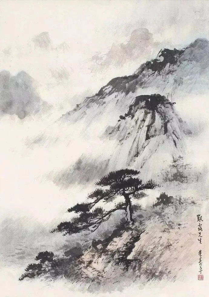 董寿平国画。董寿平（1904－1997），原名揆，字谐柏，后改名寿平，山西省临汾