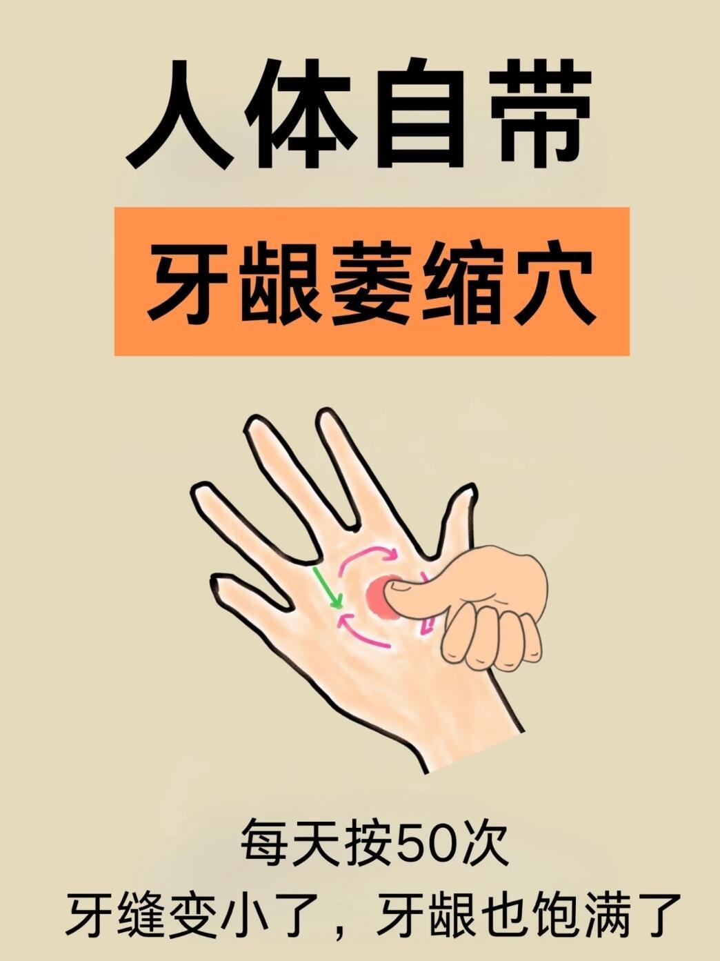 人体自带4个牙龈萎缩穴，后悔没早看！牙龈萎缩必须要知道的几个穴位内关穴合谷穴颧醪