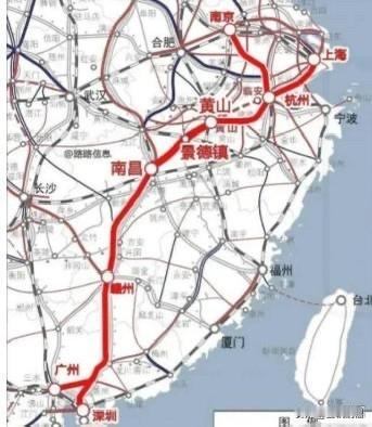 连接上海和广深的这条新高铁，有望打败沿海通道吗？看起来线型顺直，途经城市也不弱: