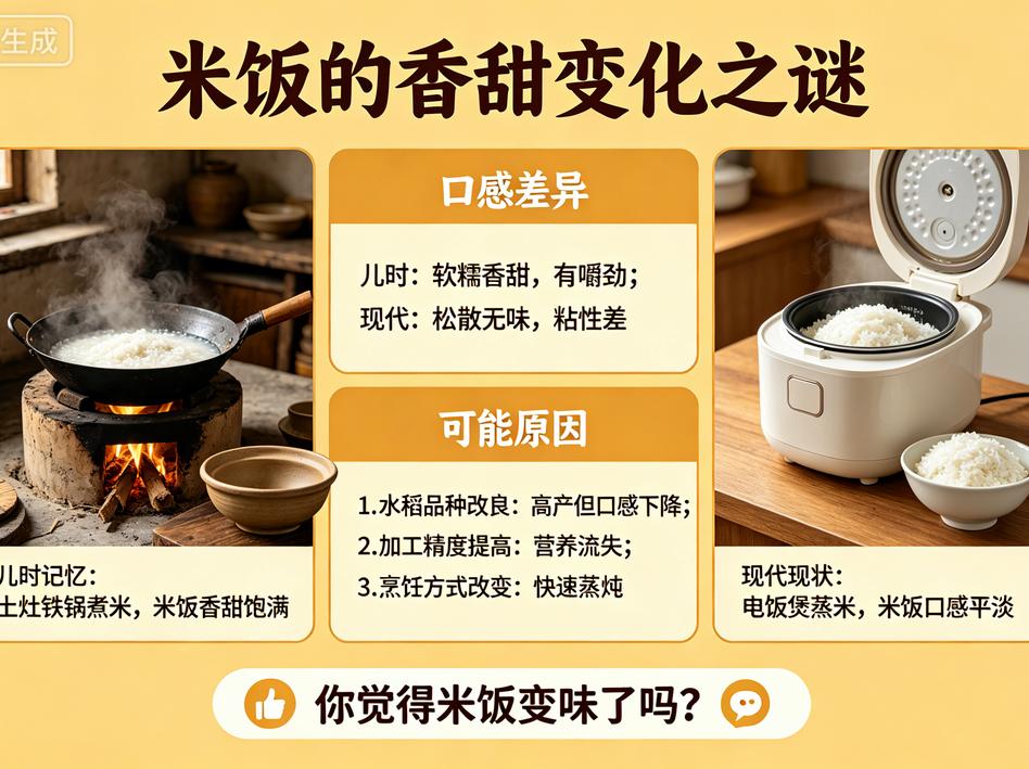 我替你试过了——真的没那么甜了。这不是错觉，是科学。中国水稻研究所的数据很直接