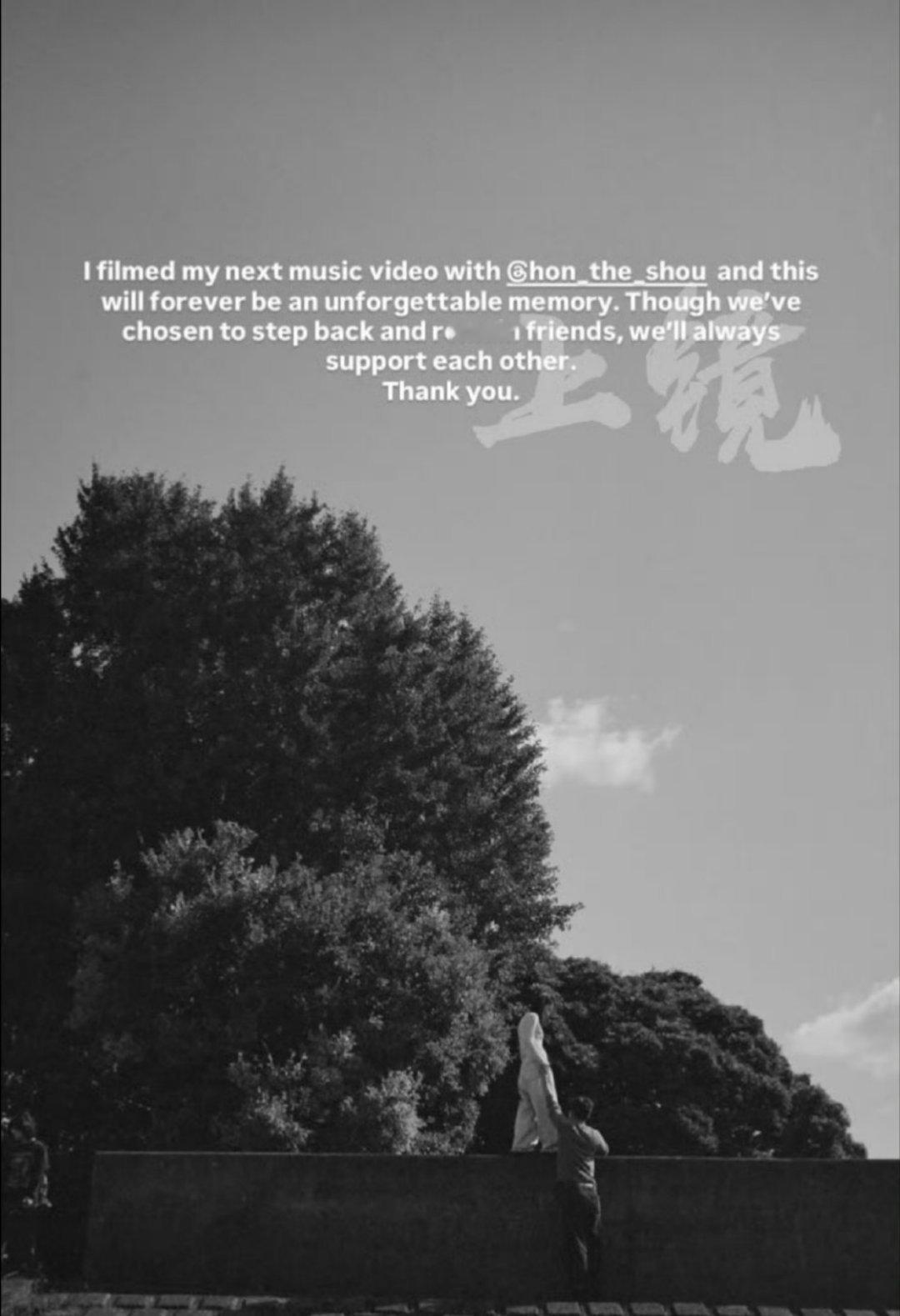 陈奕迅女儿与男友分手陈康堤发文官宣分手，提及合作MV成难忘回忆，彼此将继续支持。