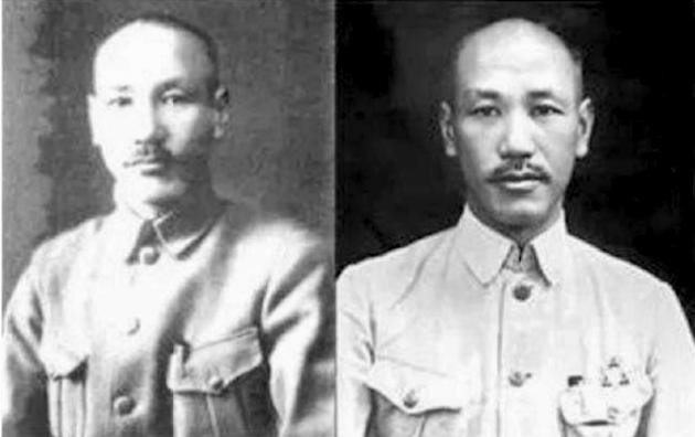 老照片，记录历史瞬间一个是老蒋，一个是替身，你能分辩真假吗！