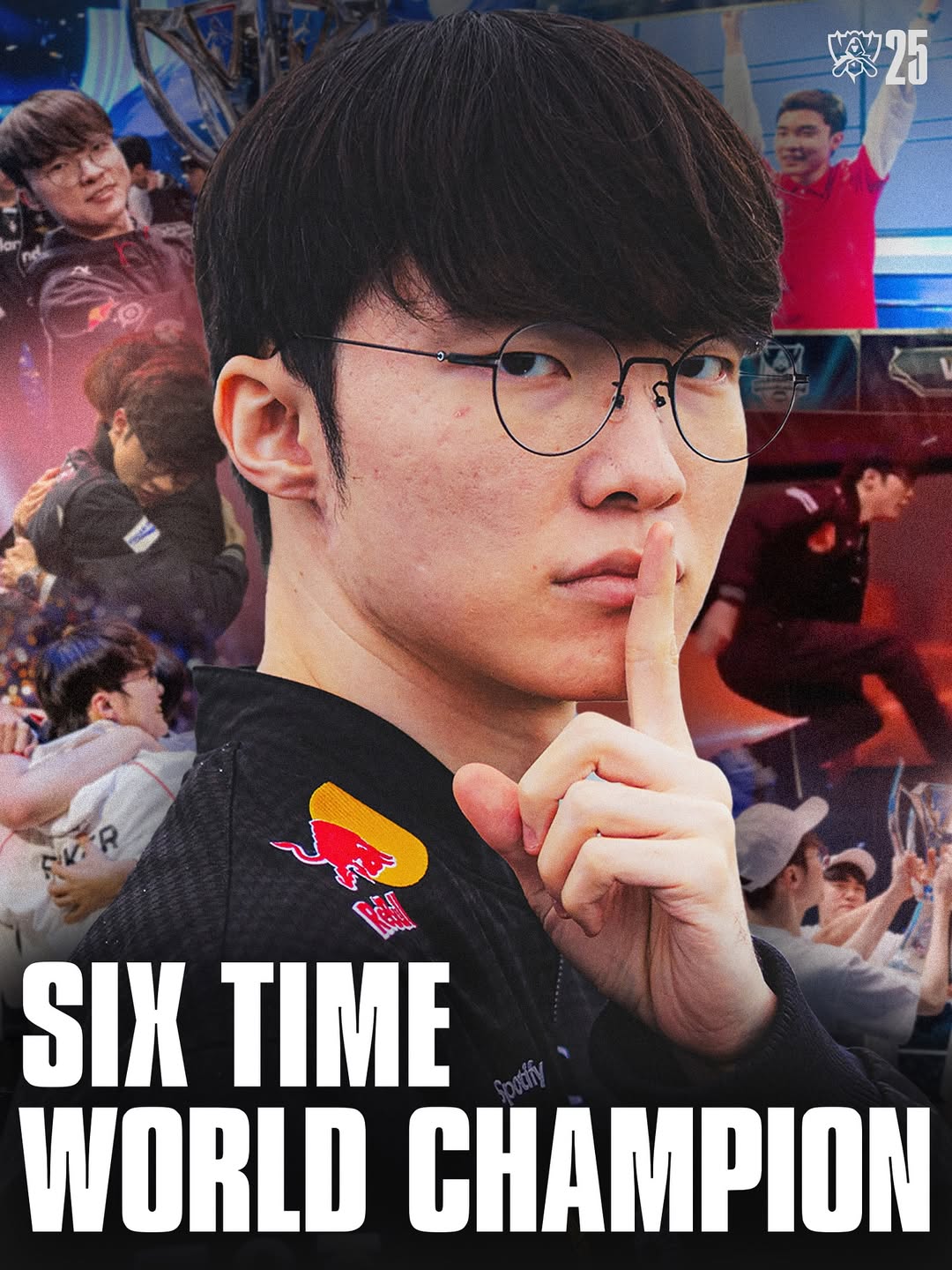 天下无双, 赛事官方分享Faker选手夺冠海报