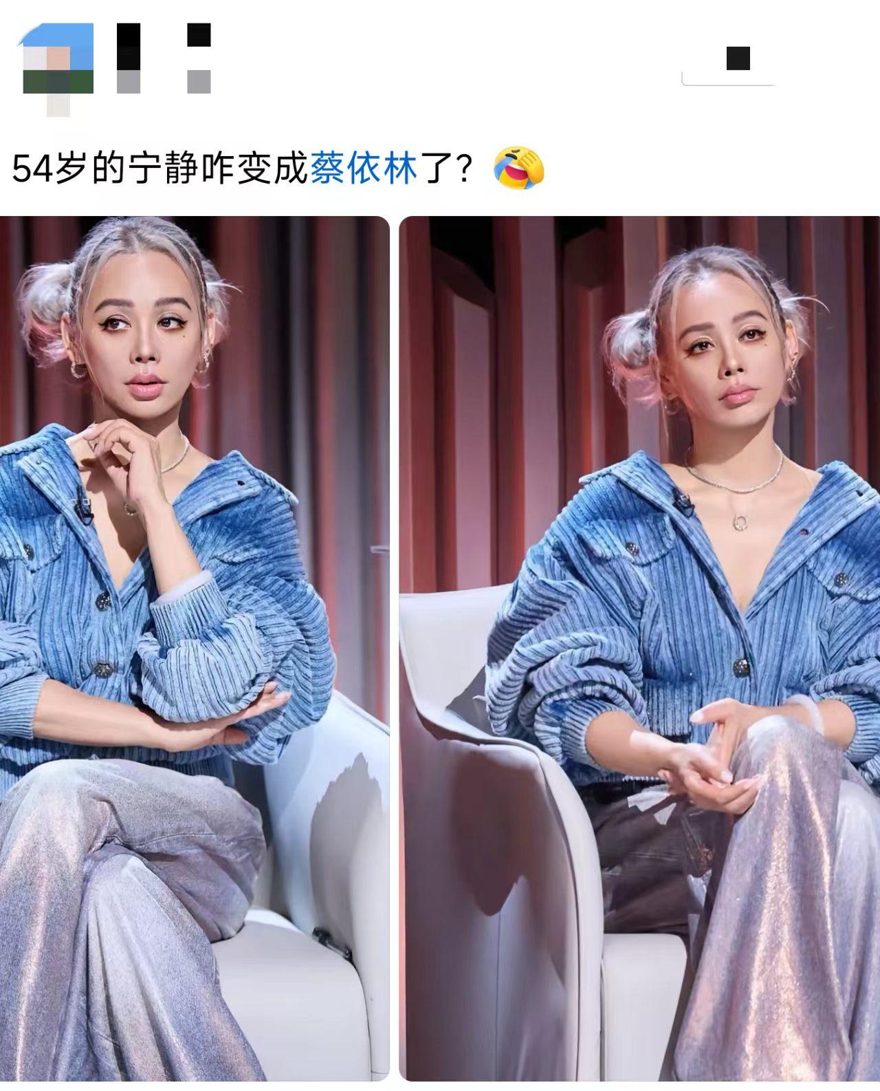 说像蔡依林？这明明是宁静本人啊。