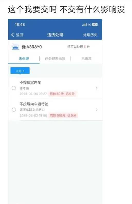 这个我要交吗，不交有什么影响没
