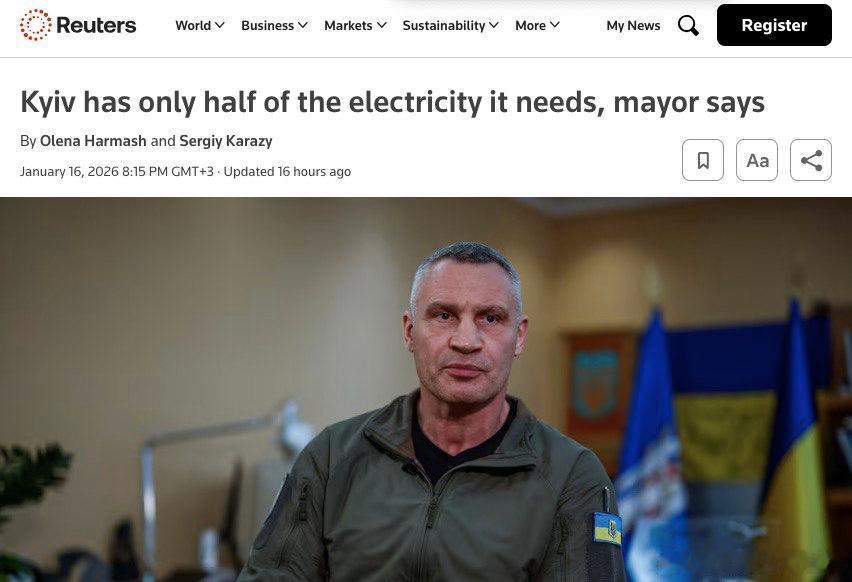 路透社报道，基辅市长克利奇科再次呼吁首都居民如有条件应离开城市，以减轻城市基础设