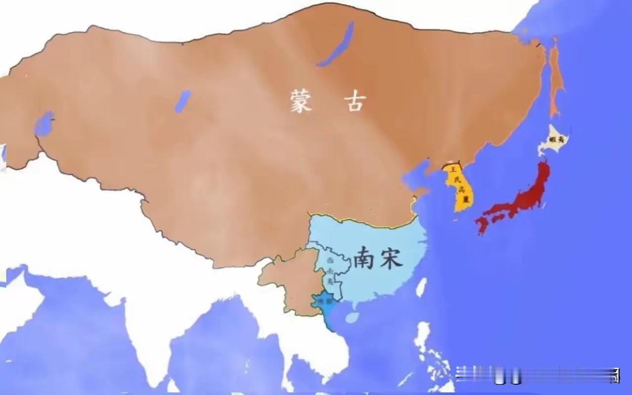 南宋末年的局势，眼睁睁看着蒙古灭了大理，周围再也没有帮手了！大量沿海居民，开始远