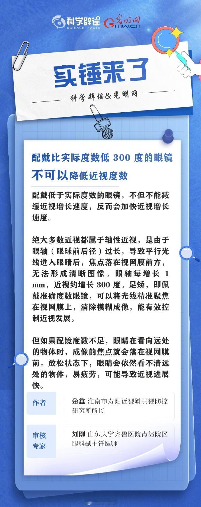 【旋转眼球、一直盯远处物体……这些关于可以降低近视度数的“妙招”都是谣言！】昨天