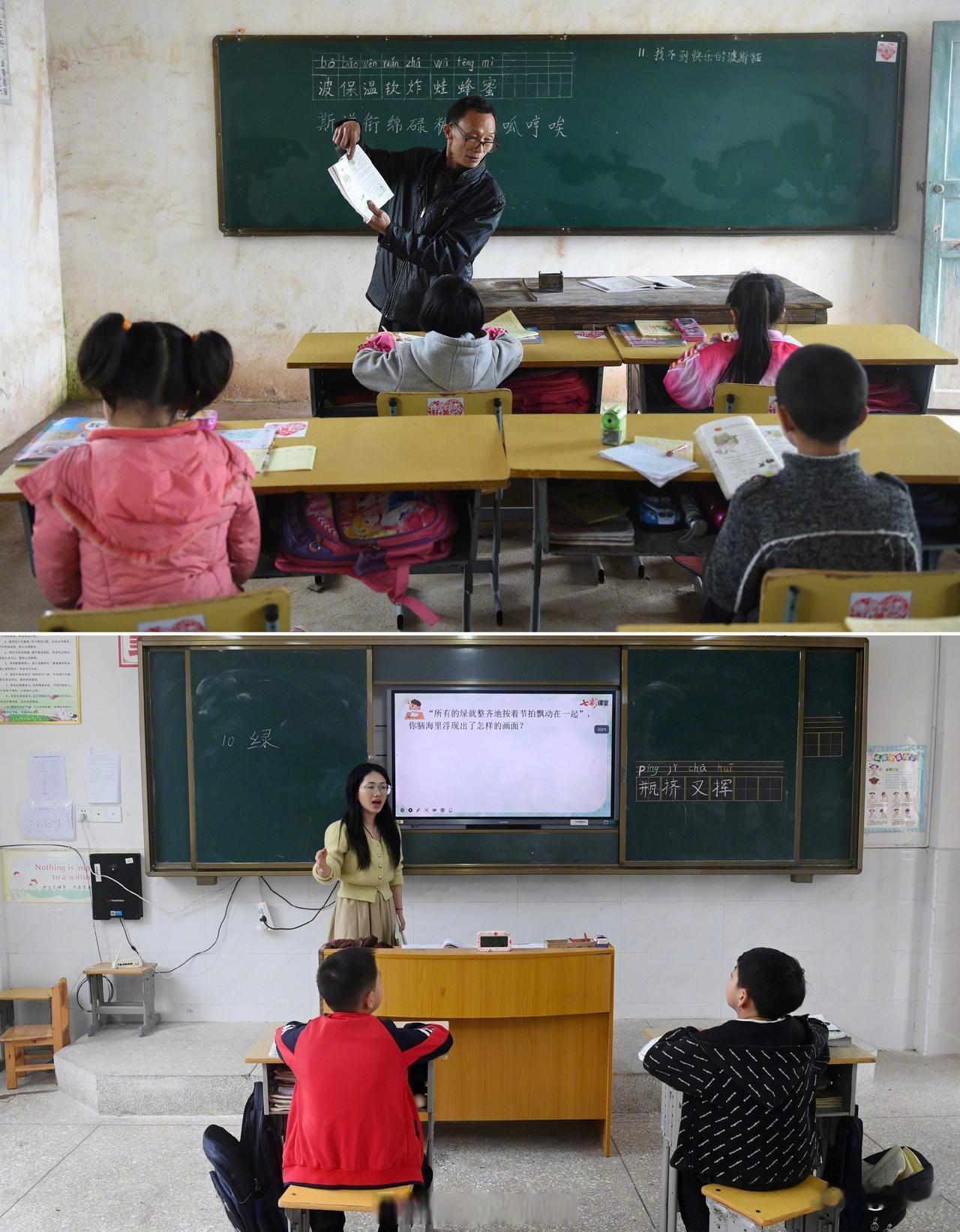 孤单的滋味谁懂？乡村老师搂着学生教，手把手教，还要校区统考优秀。最近区