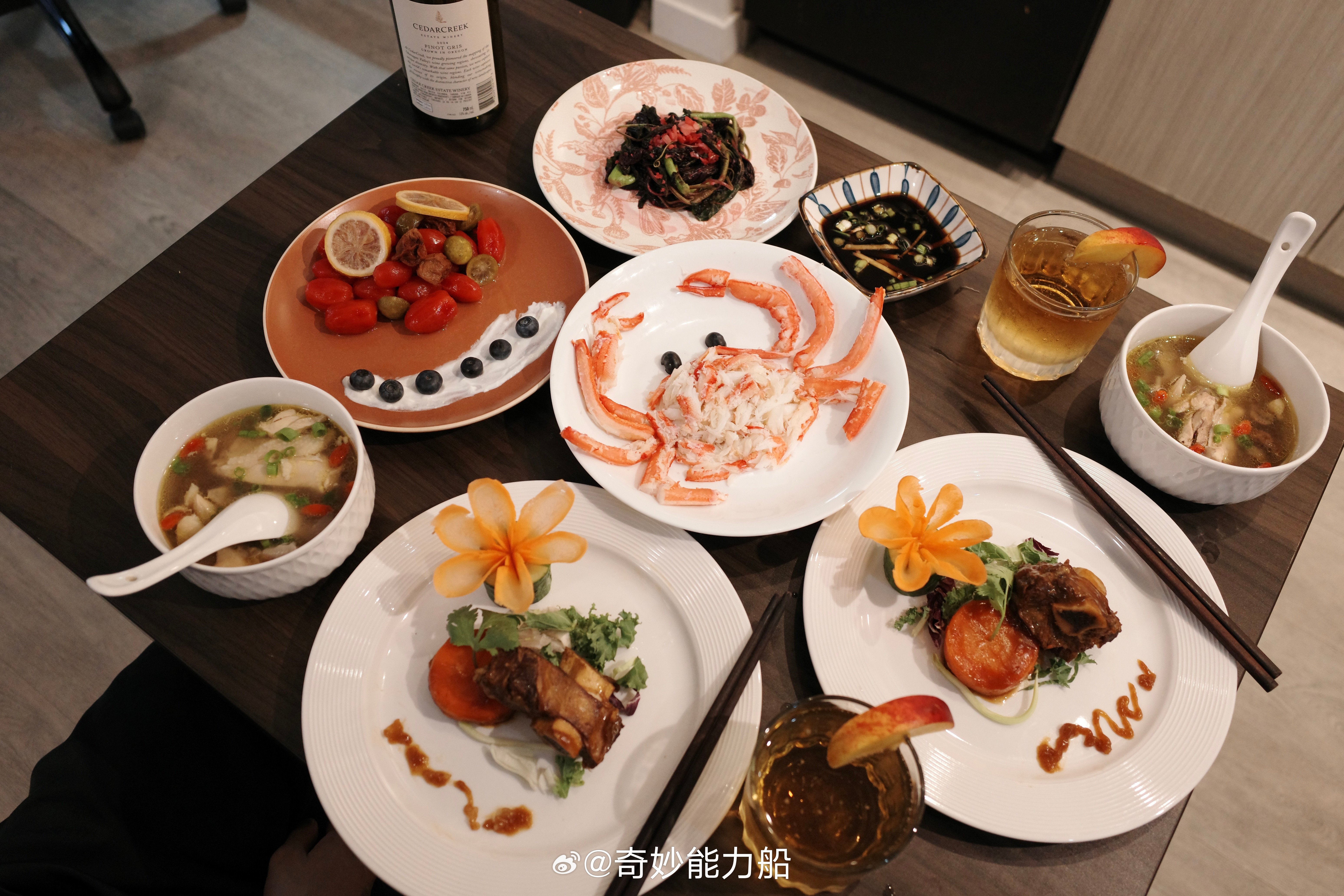 简简单单过个七夕❤️在家也能吃上finedining了