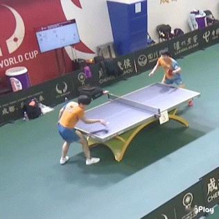 张本智和太过分了，模仿王楚钦输给樊振东后撞桌子。当时大布输给小布后，拿头撞