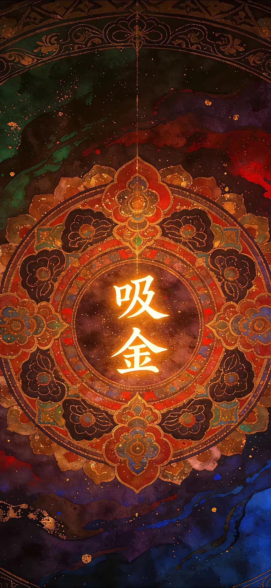 手机壁纸～一眼吸尽万般财气，一愿藏尽岁岁安稳。日进斗金的期许，藏着最朴素的幸福，