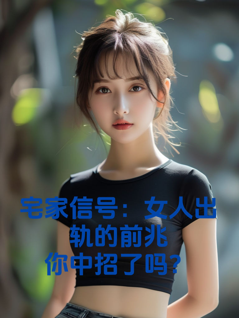 宅家信号：女人出轨的前兆，你中招了吗？