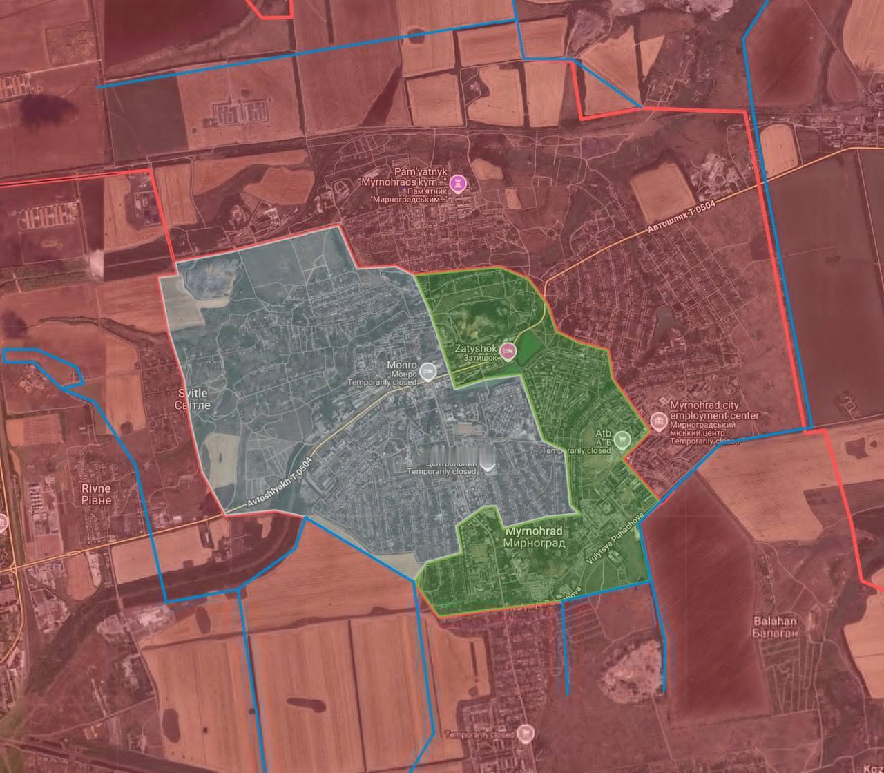 来自地面的报告显示，驻扎在米尔诺赫拉德的乌克兰武装部队（AFU）守军的武装抵抗已