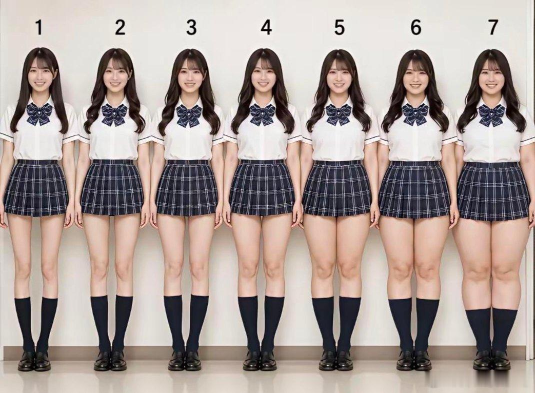 以你的审美，你觉得几号形体最好看？