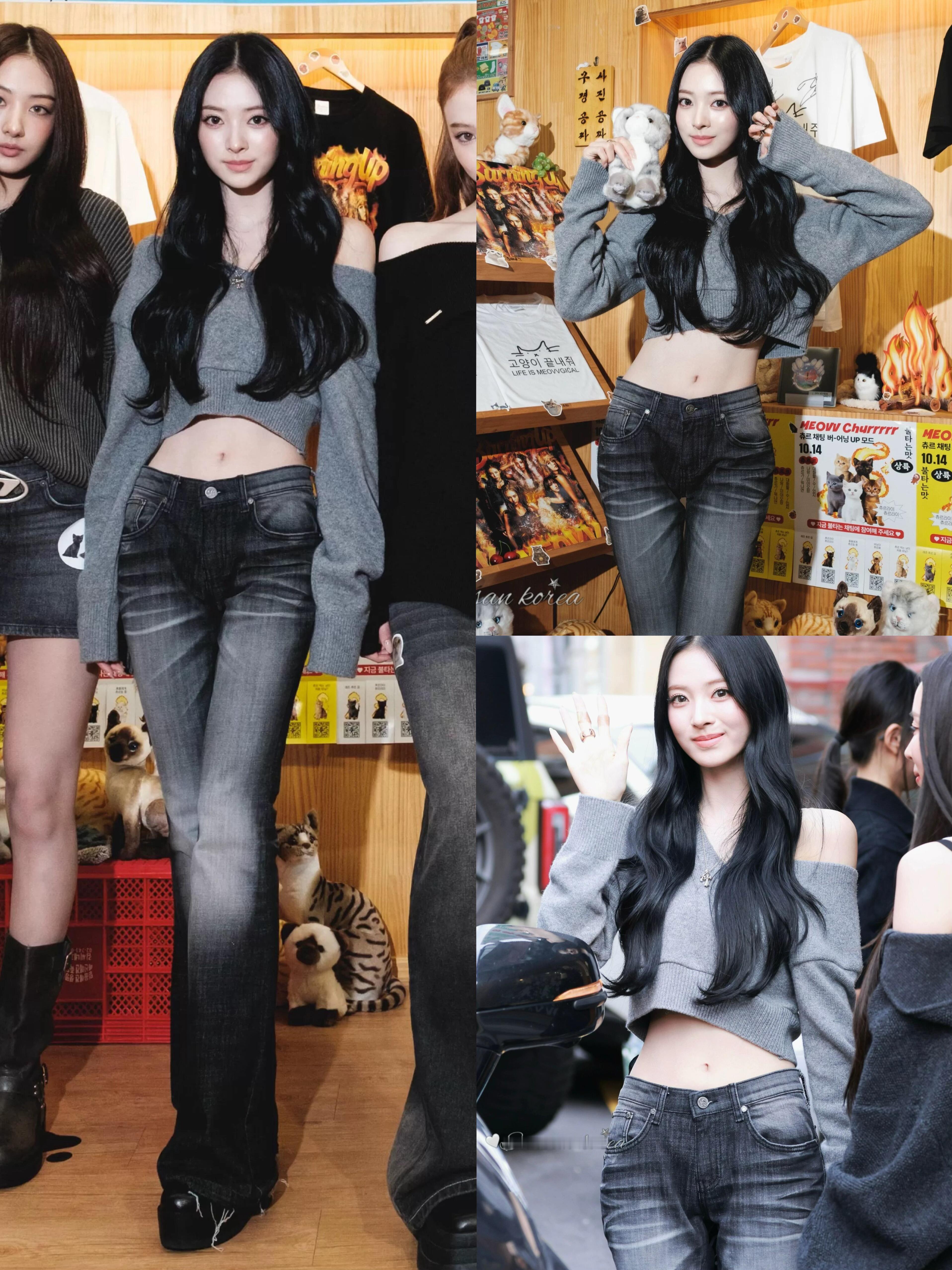 Anna最应该代言牛仔裤啊！！！肯定销量咔咔的上去