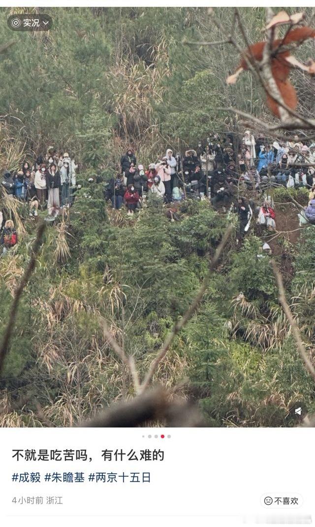 们iの还吹自己成了岩羊，也不怕出事情，这个山好陡的。