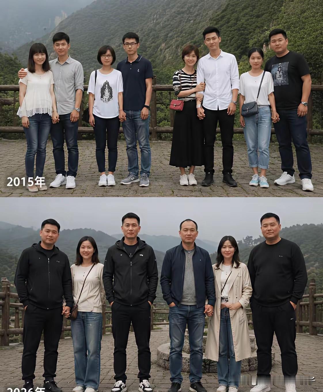 不得不说，这是一张伤心的合照对比！[捂脸哭][捂脸哭]