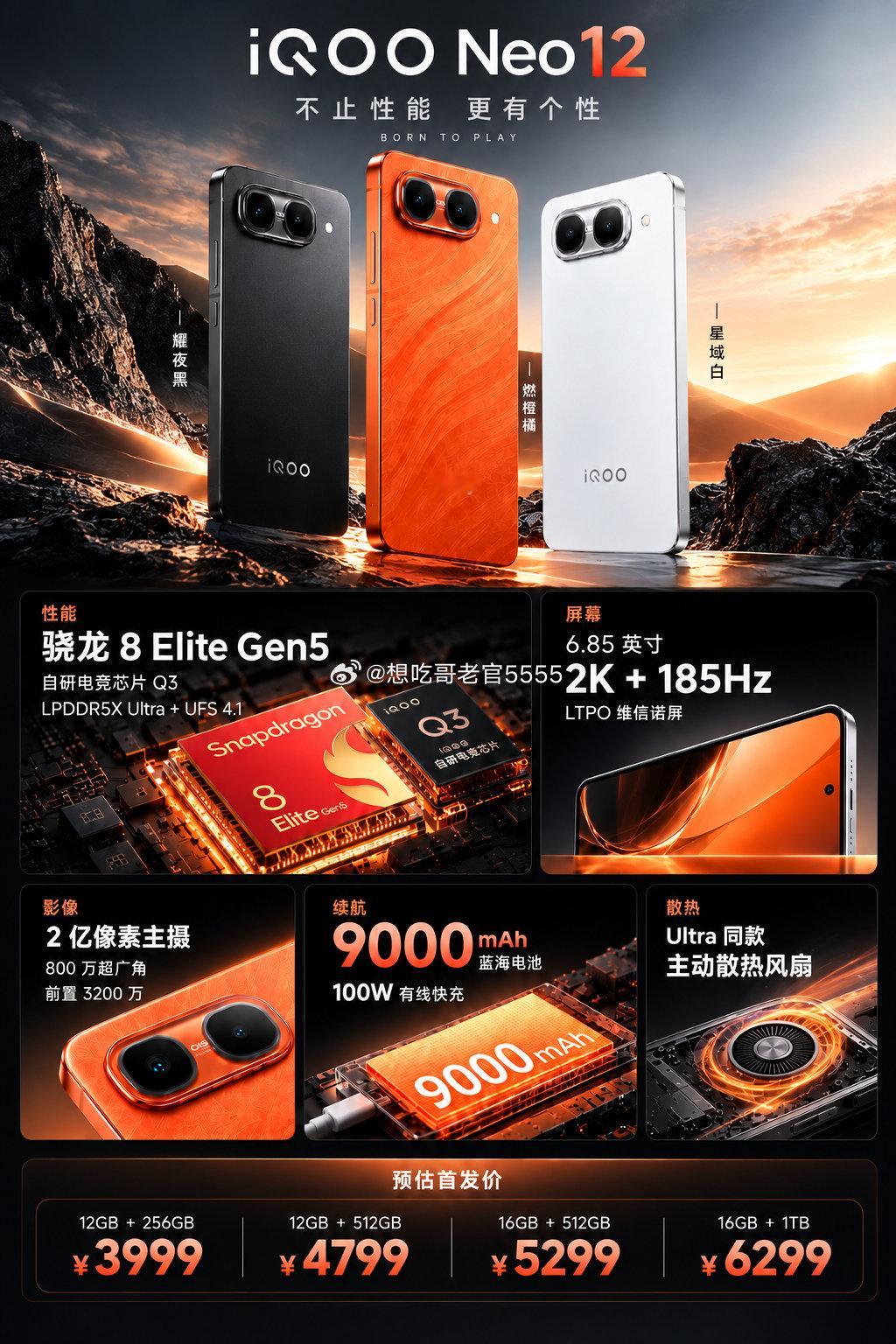 #iqoo##iQOONeo12#没想到iQOONeo系列也上风扇了，让我们来猜一手配置骁龙8e5+
