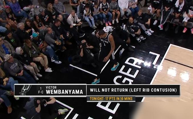 文班亚马肋骨挫伤，你以为是“意外”？我告诉你，错了。他7尺4寸的身板，从落地NB