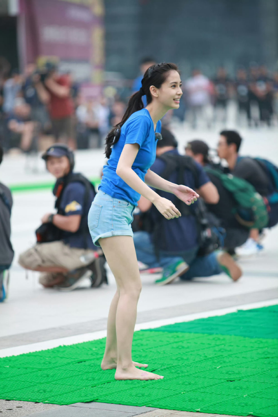 angelababy｜杨颖#angelababy#奔跑吧兄弟现场｜大长腿#angelababy##杨