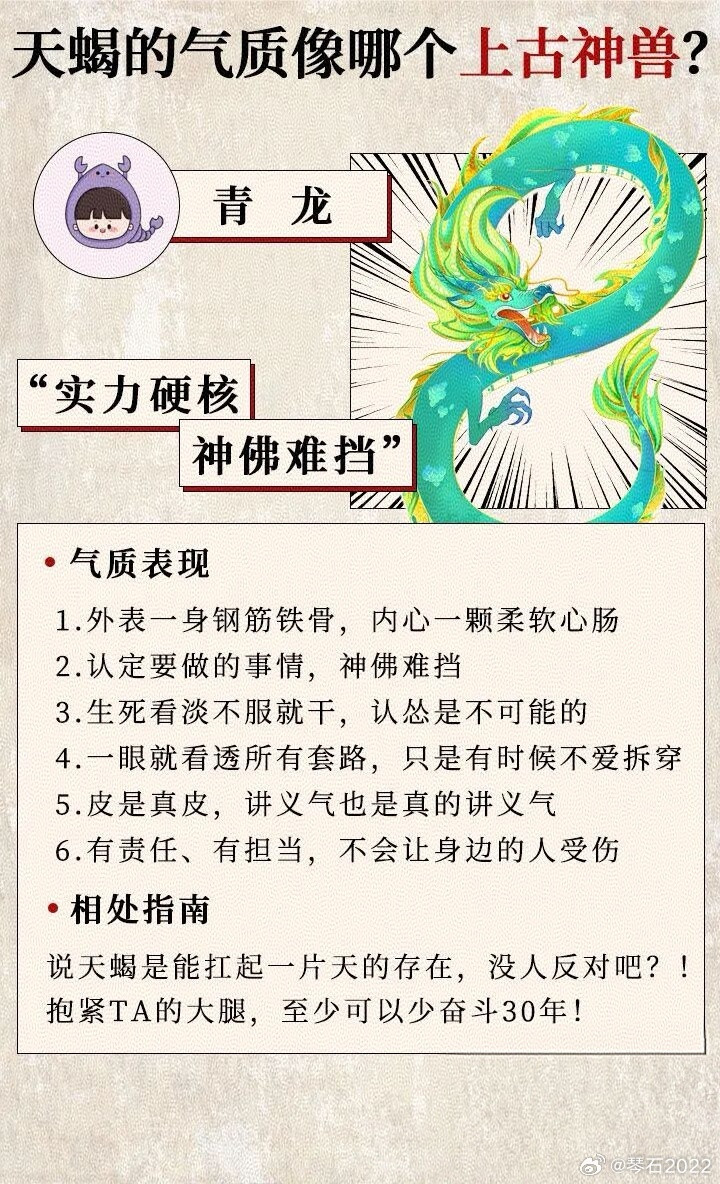 ♏是青龙的化身！星座天蝎座十二星座​​​