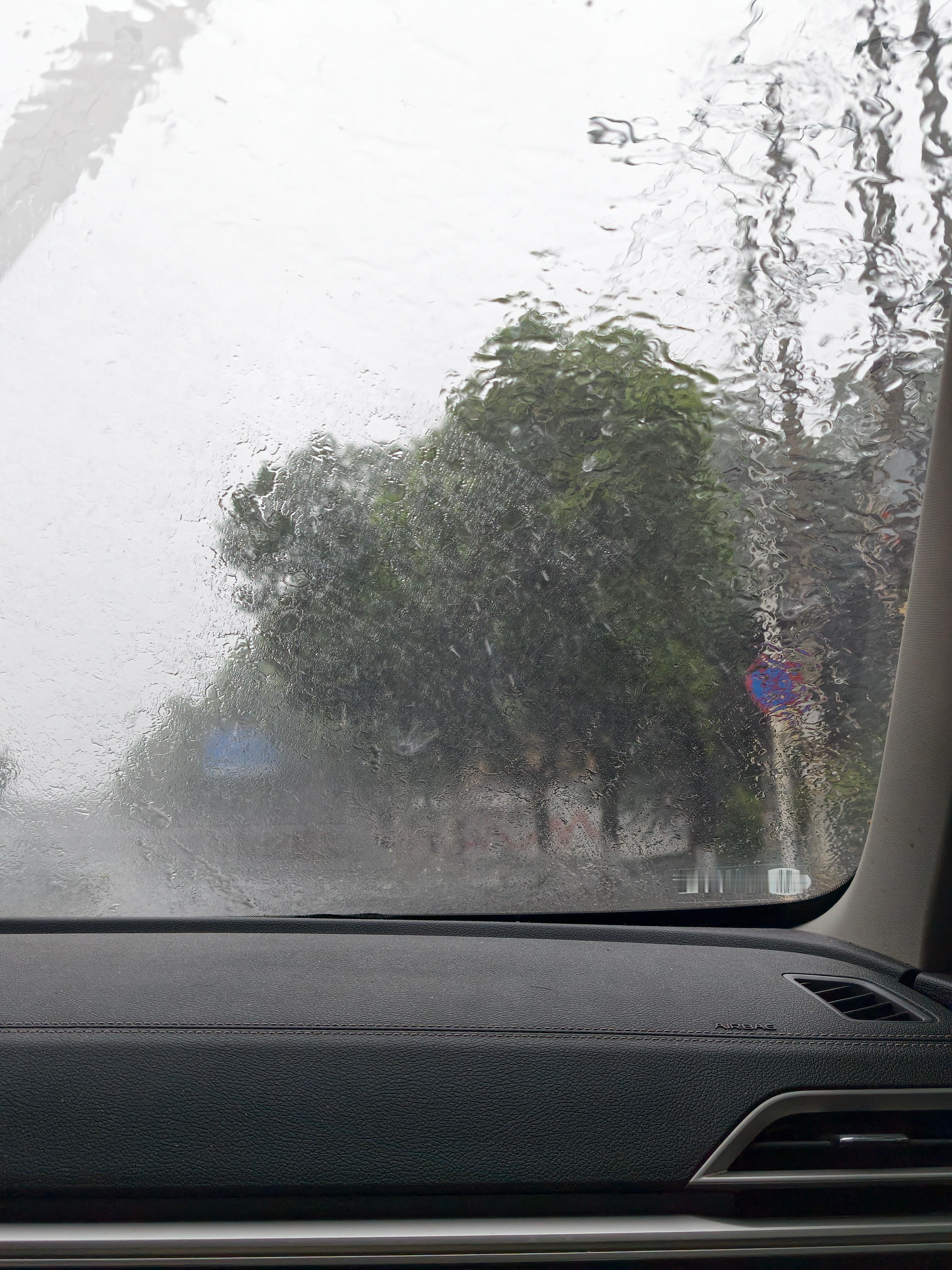这么大的雨是认真的吗