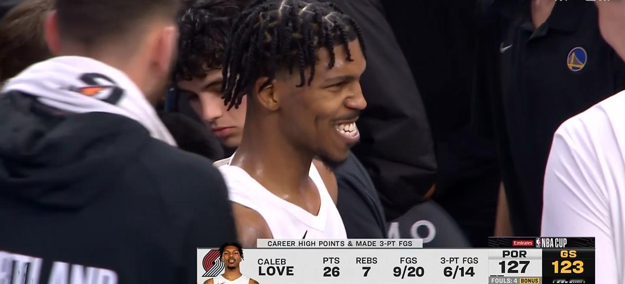 乐福大爆发，开拓者赢勇士，杨瀚森未上场！11月22日这场开拓者和勇士的比赛太精