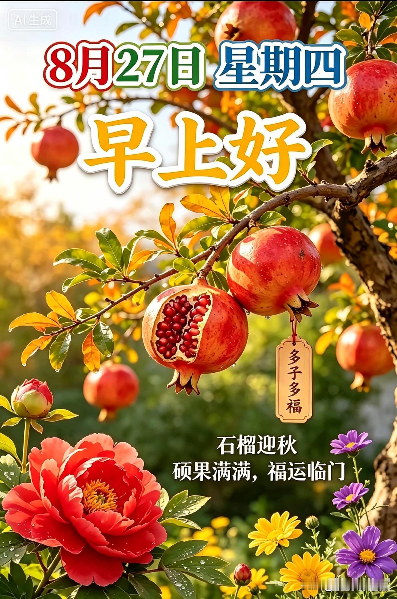 周四早安，日子慢慢过，好运自然来周四的清晨，风都带着温柔的松弛感✨熬过周初的