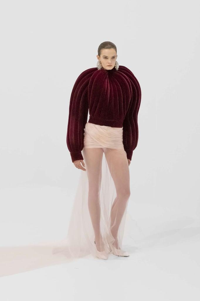 JeanPaulGaultier2026-2027秋冬高定系列，被那片深紫